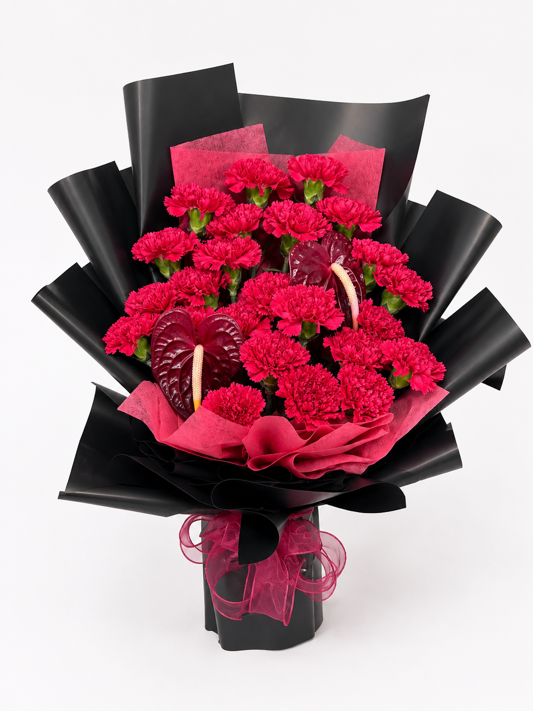 Red Passion Carnation Bouquet