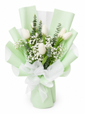 White Tulip Elegance Bouquet
